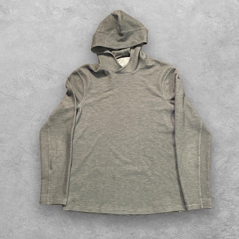 Lululemon Shift Stitch Hoodie Medium grey Performance Waffle Knit Pullover